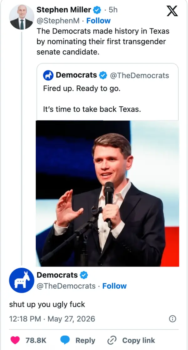 Democrats X Post Screenshot